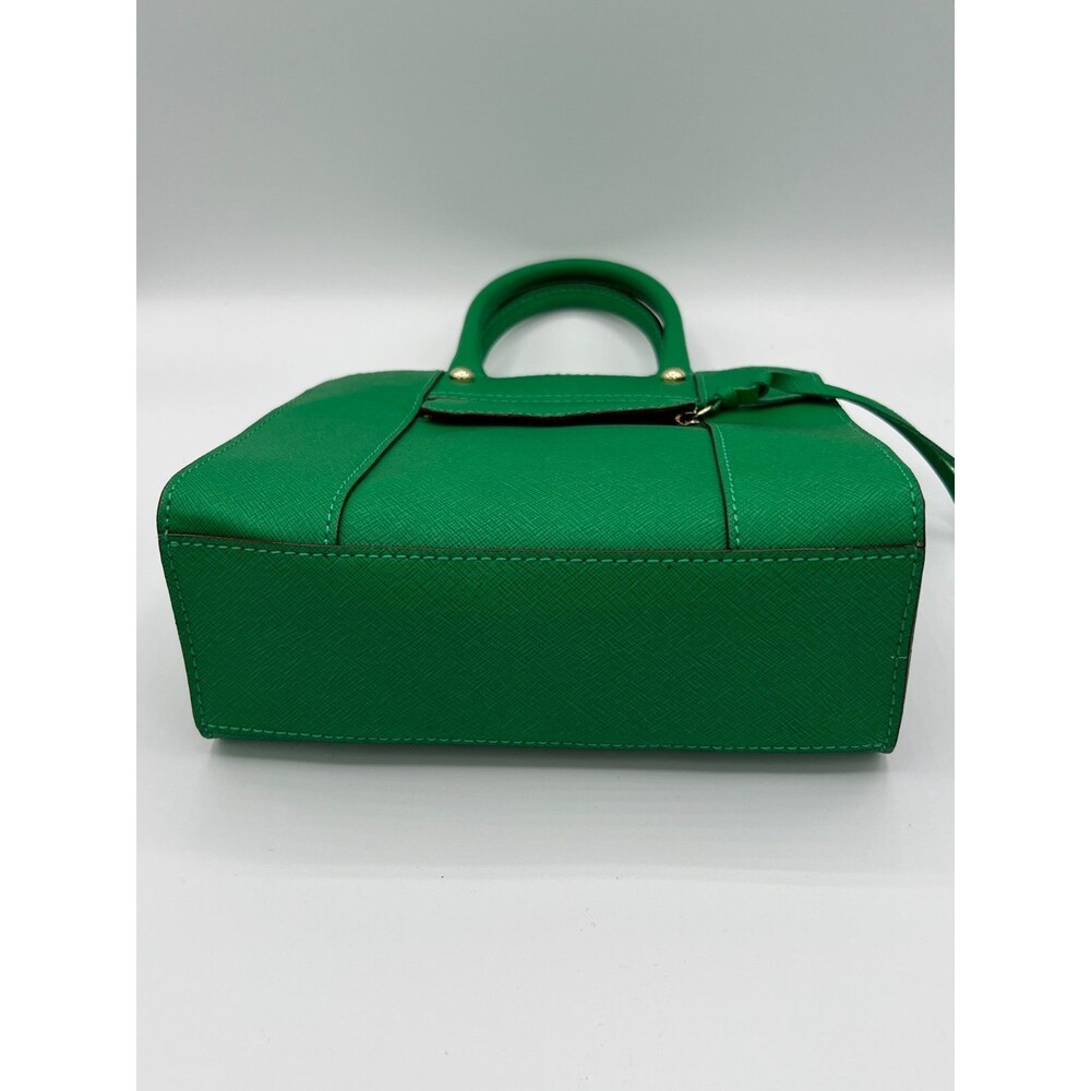 REBECCA MINKOFF Mini MAB Green Shoulder Bag Crossbody Leather Tote - Picture 6 of 14
